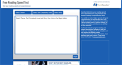 Desktop Screenshot of freereadingtest.com